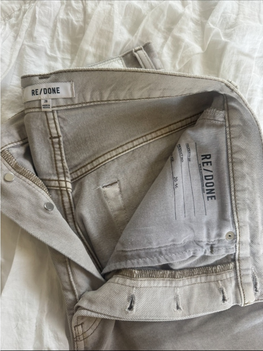 RE/DONE 70's ultra high rise wide leg jeans - Picture 6 of 6